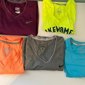 Nike Sri fit running shirts (5 pack)